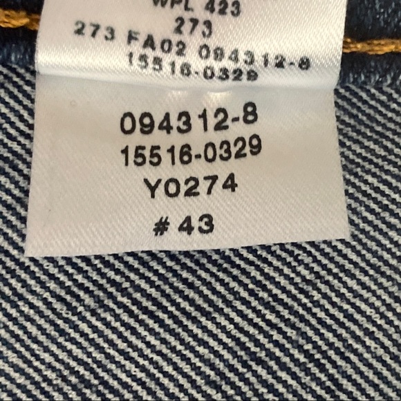 Levis 515 Womens Cutoff Denim Jean Shorts Cutoffs size 12 Red Tab - Picture 6 of 7